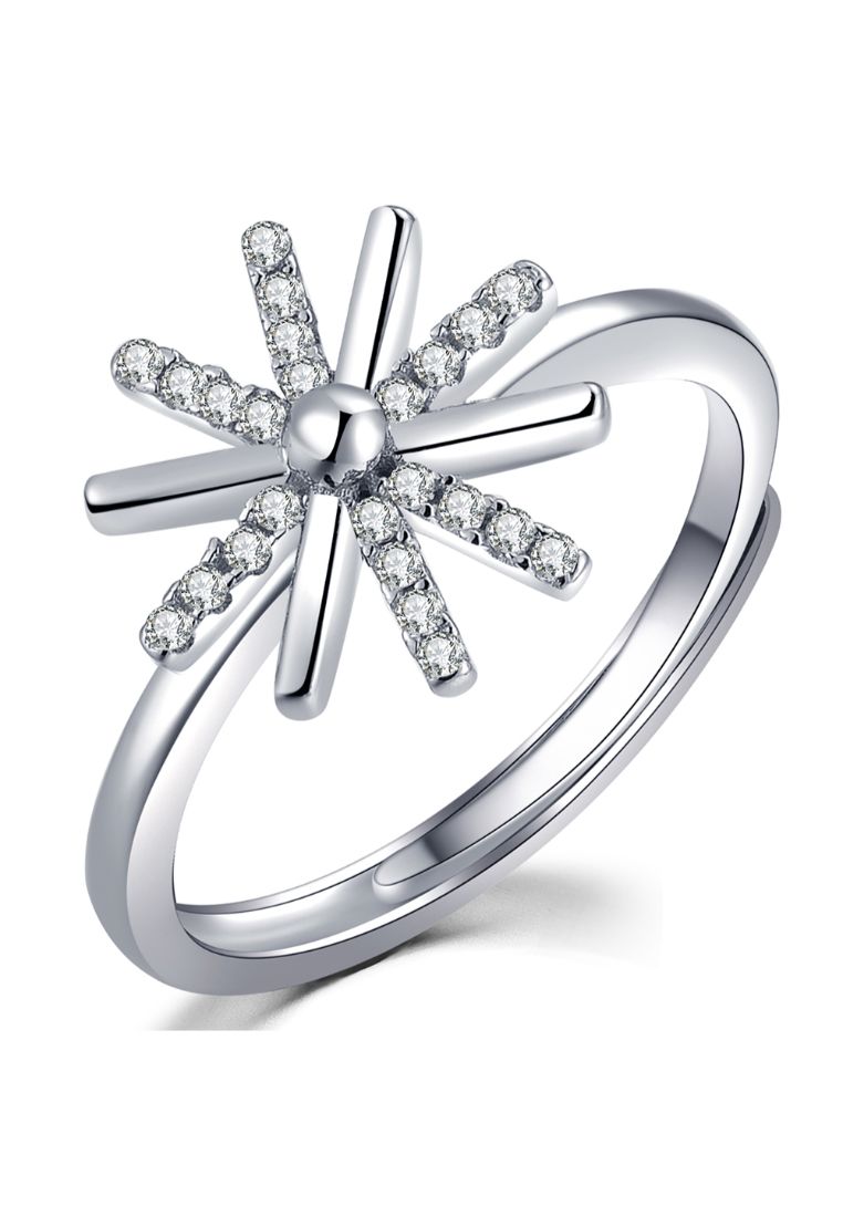 925 Signature Solid 925 Sterling Silver Sunshine Ring