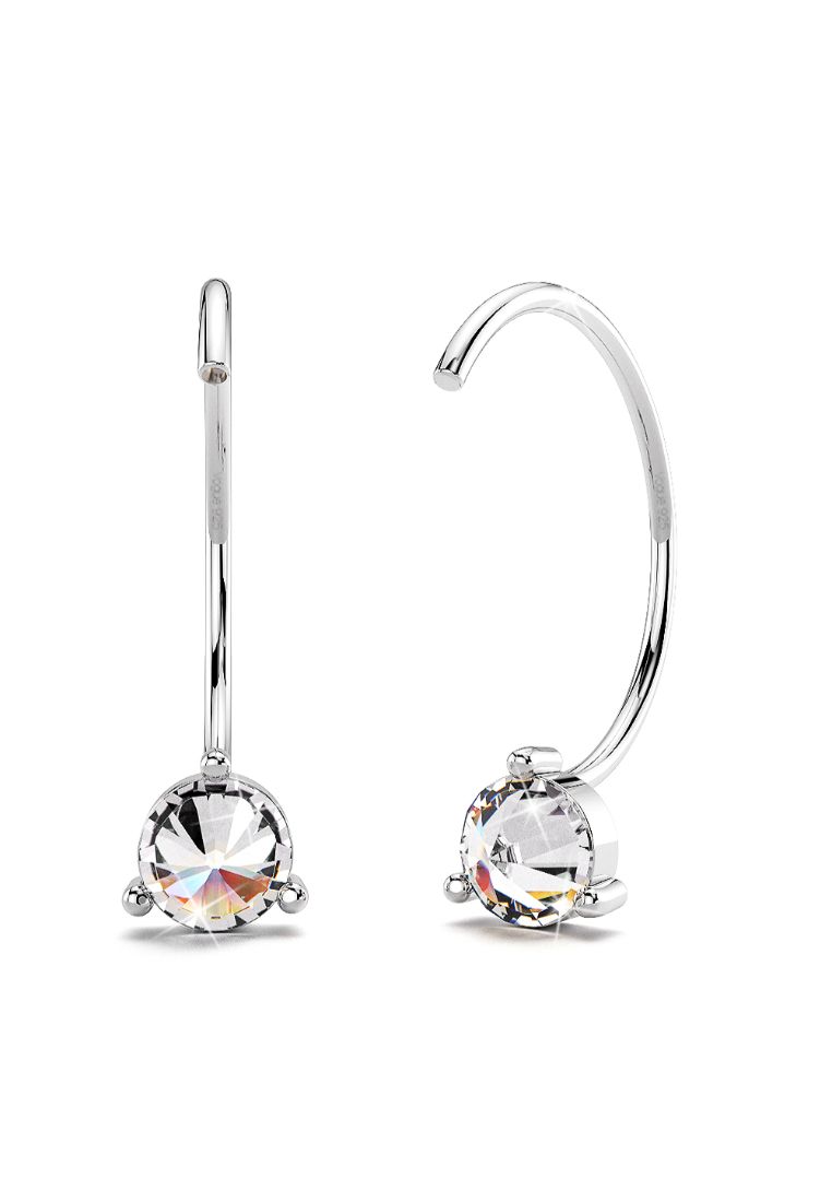 925 Signature Reverse Simulated Diamond Earrings