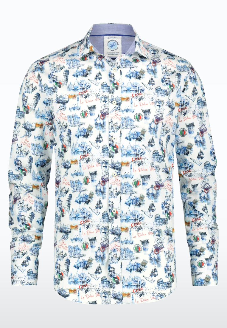 A Fish Named Fred Italy 'ciao Bella' Series Long Sleeve Shirt