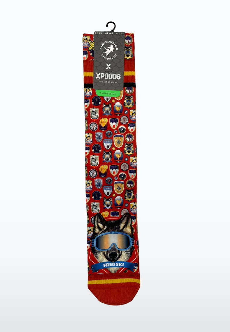 A Fish Named Fred Badges Design Socks (3 pairs)