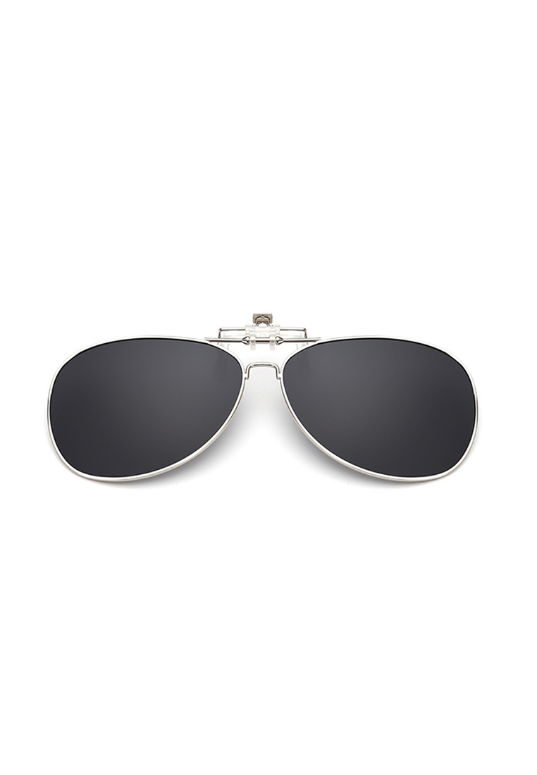 A FRENZ Aviator Full Rim Polarized UV400 Flip-Up Clip On Sunglasses