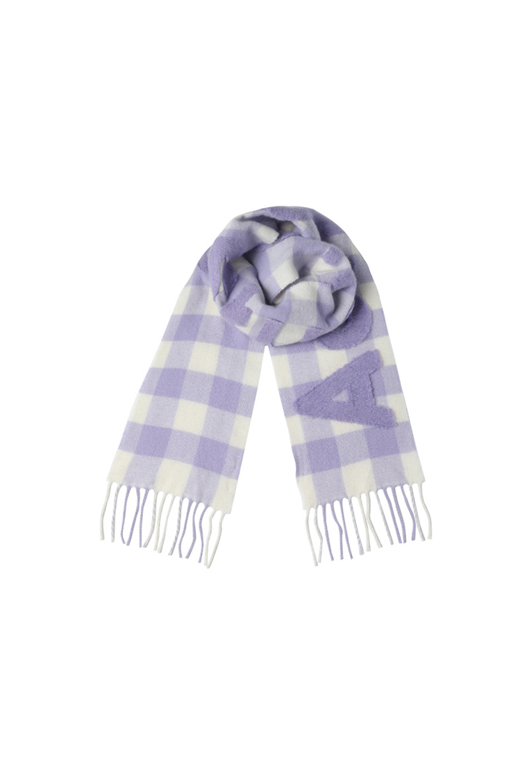 Acne Studios Unisex Scarf in Purple Color Blocked Ca0345
