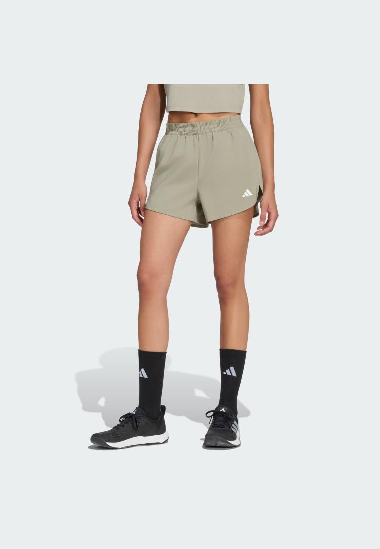 ADIDAS Gym & Training Workout Essentials 2in1 Shorts Women Green KT3855