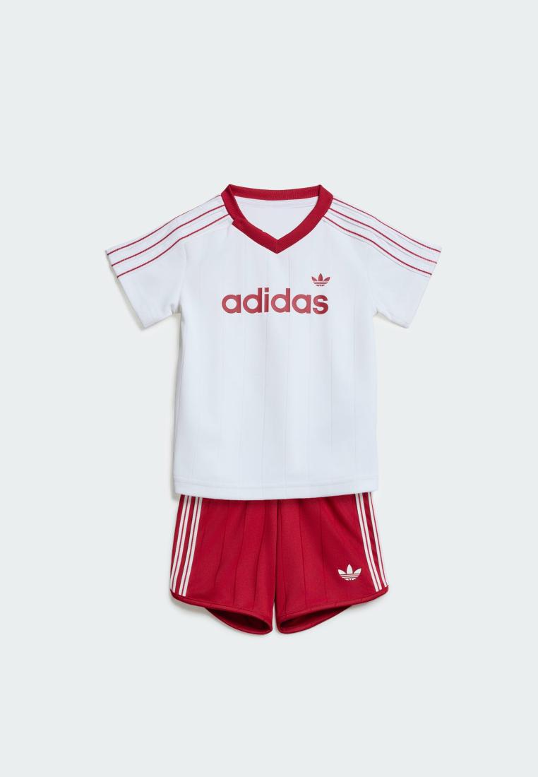 ADIDAS Lifestyle PINSTRIPES SPRINTER SHORT TEE SET Unisex White KT4363