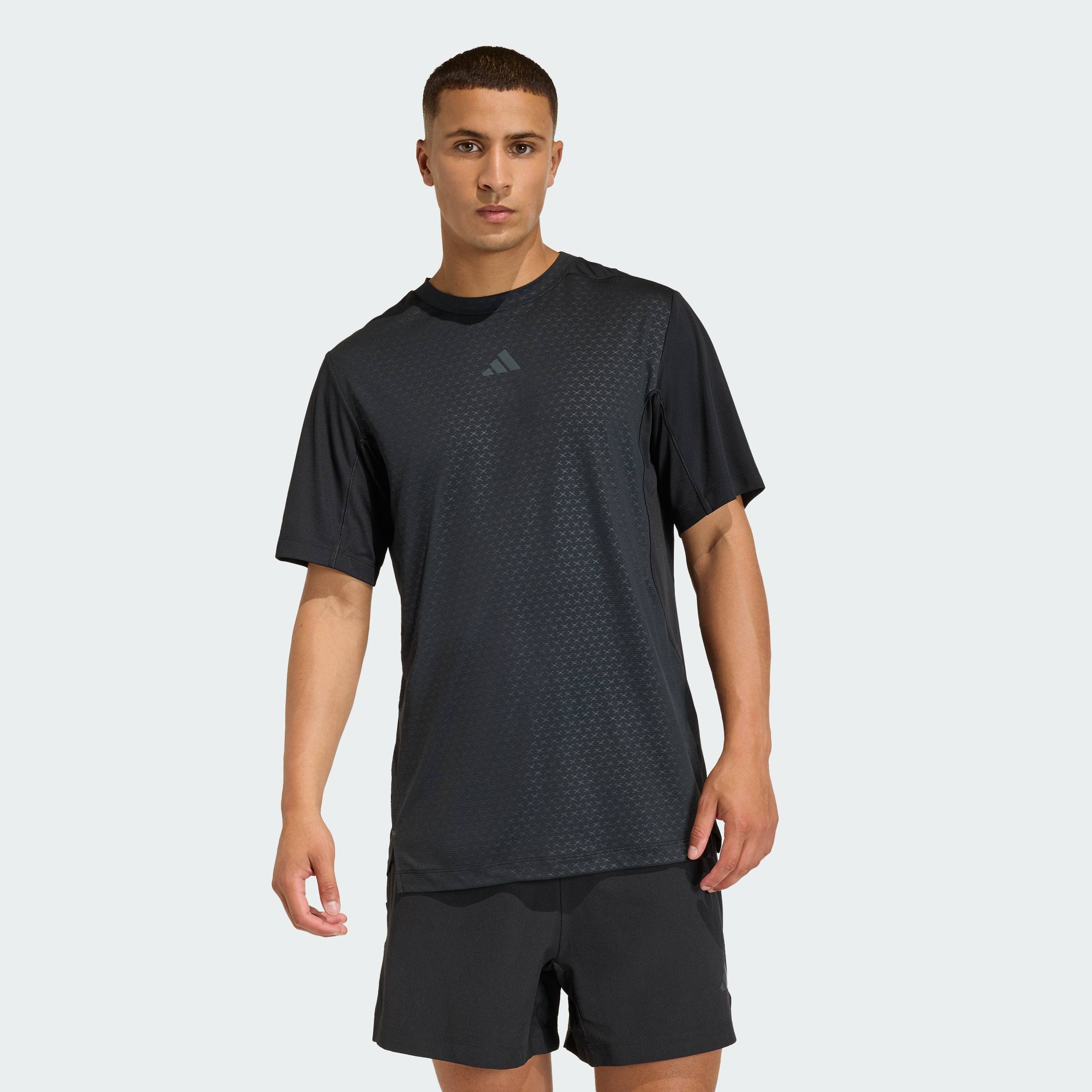 ADIDAS Gym & Training & Tennis & Padel Tennis D4T PrimeLift 3 STRIPES T-SHIRT Men Black KE9937