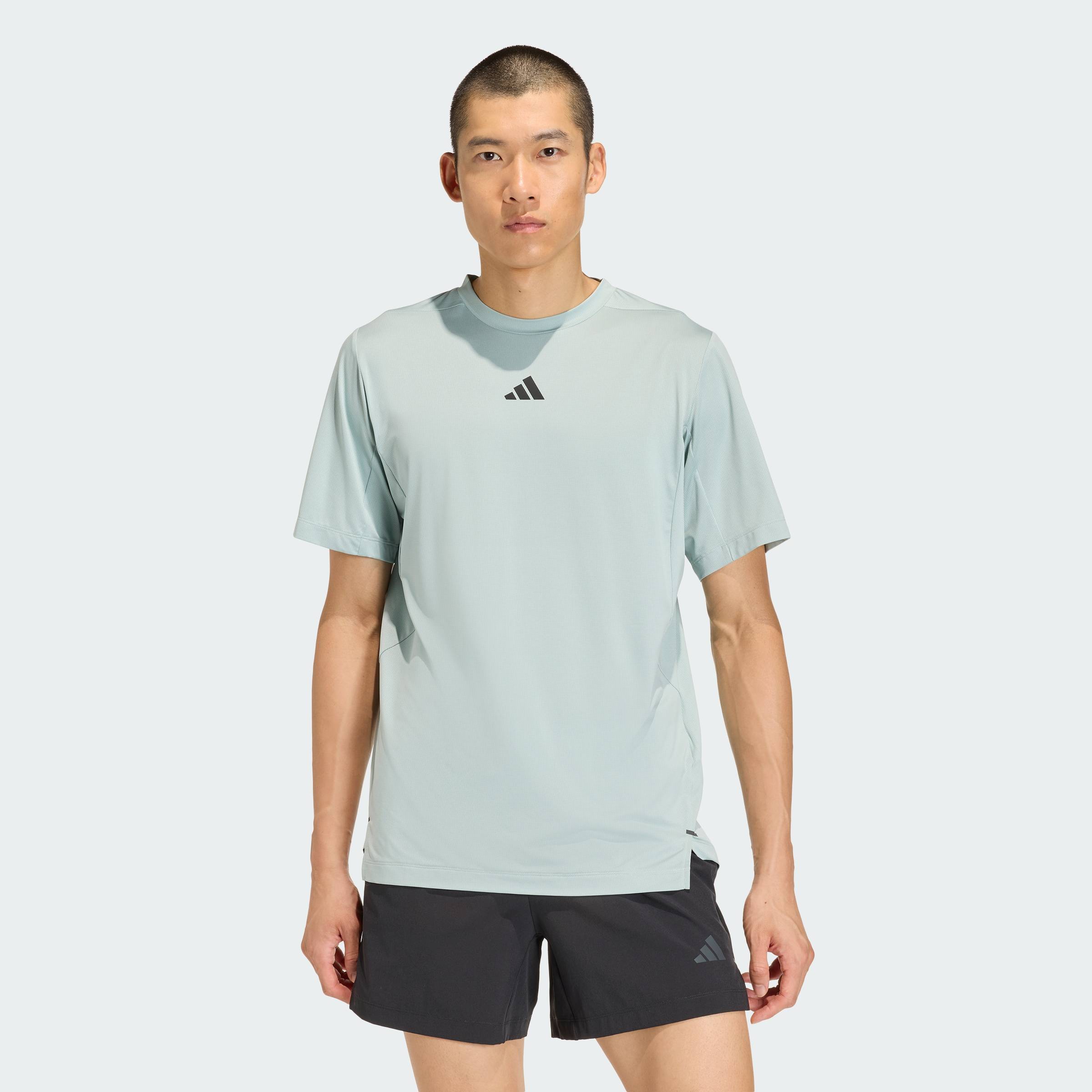 ADIDAS Gym & Training & Tennis & Padel Tennis D4T ESSENTIALS T-SHIRT Men Green KE9931