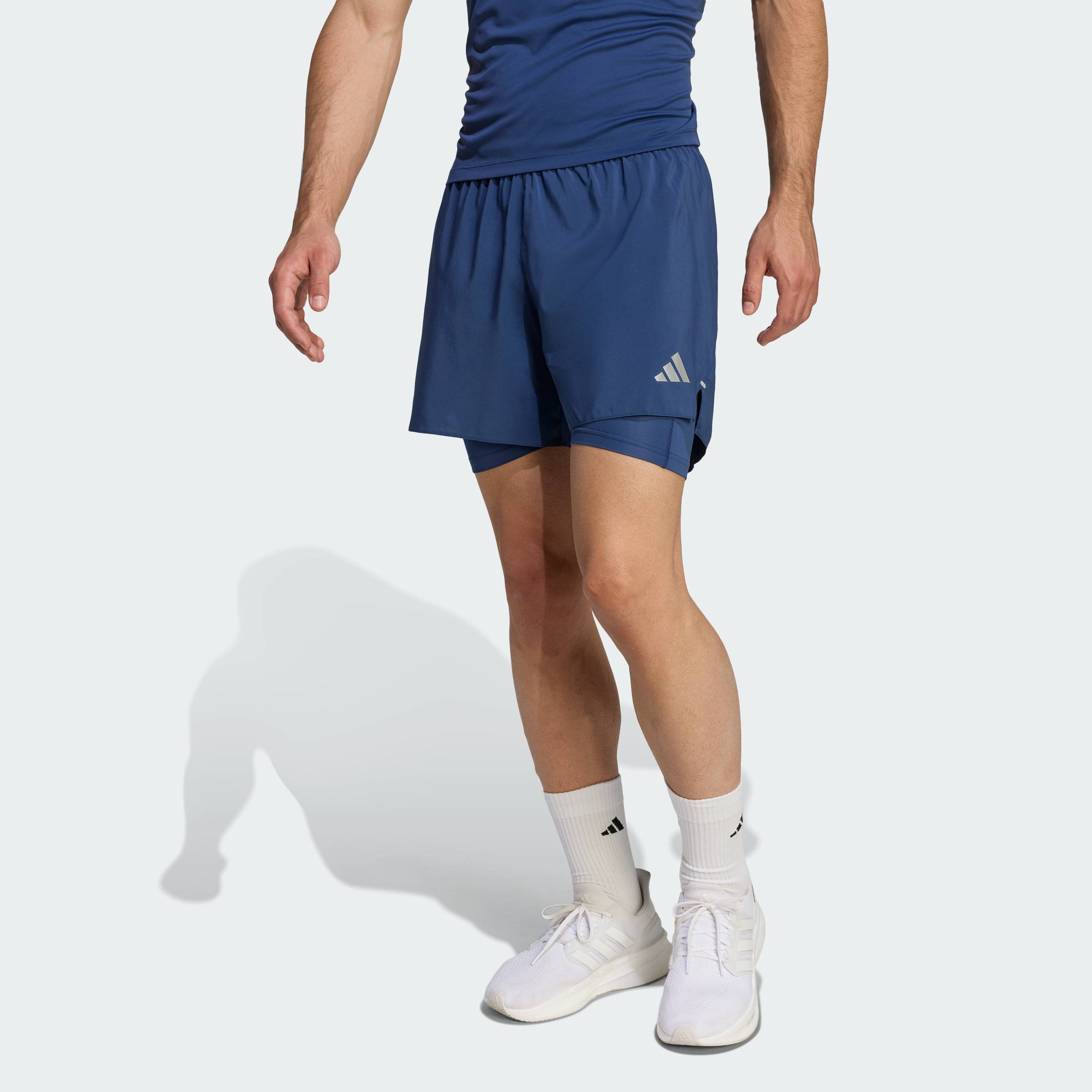 ADIDAS Running adi365 Running Essentials 2in1 Shorts Men Blue JZ7774
