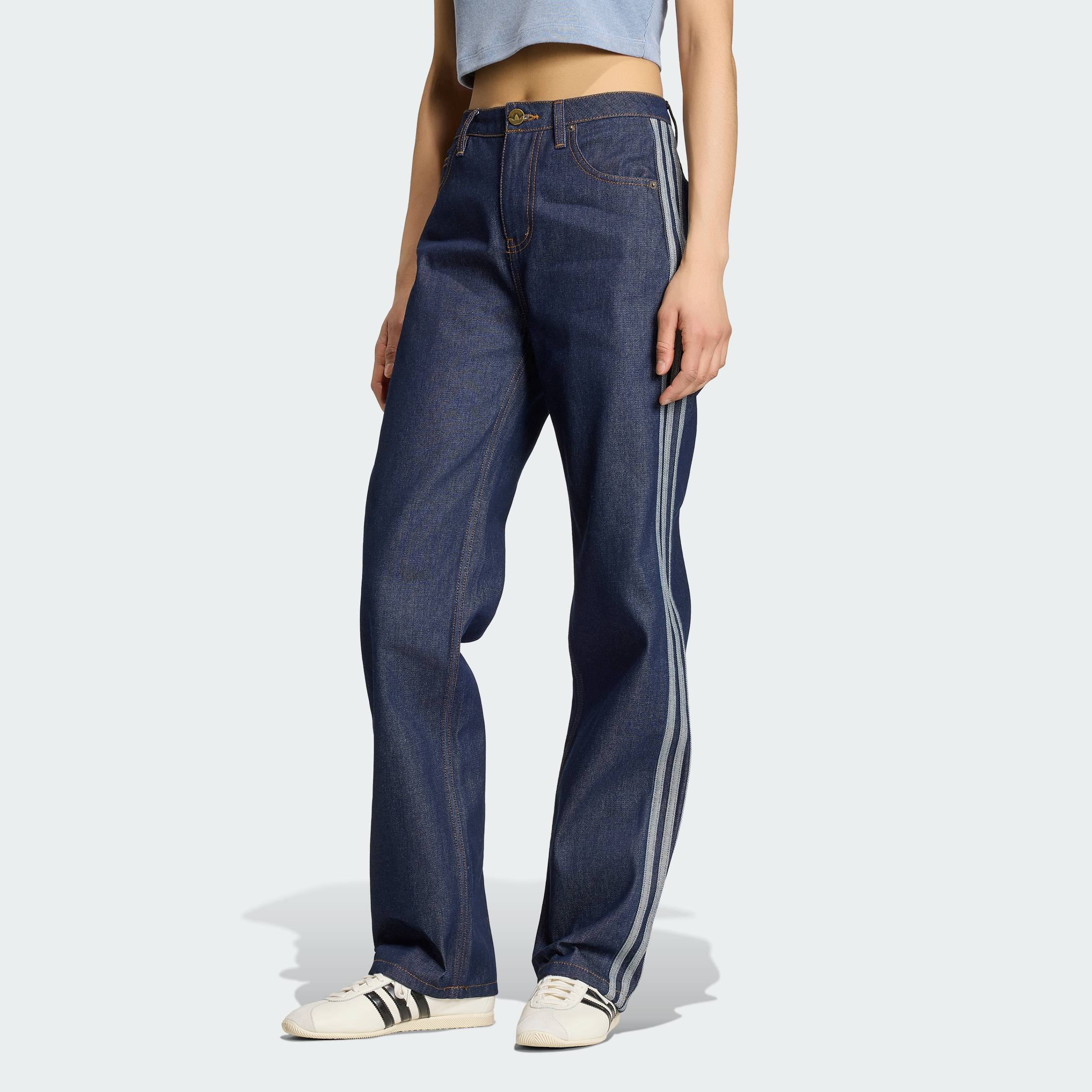 ADIDAS Firebird Mid Rise Straight Denim Pant