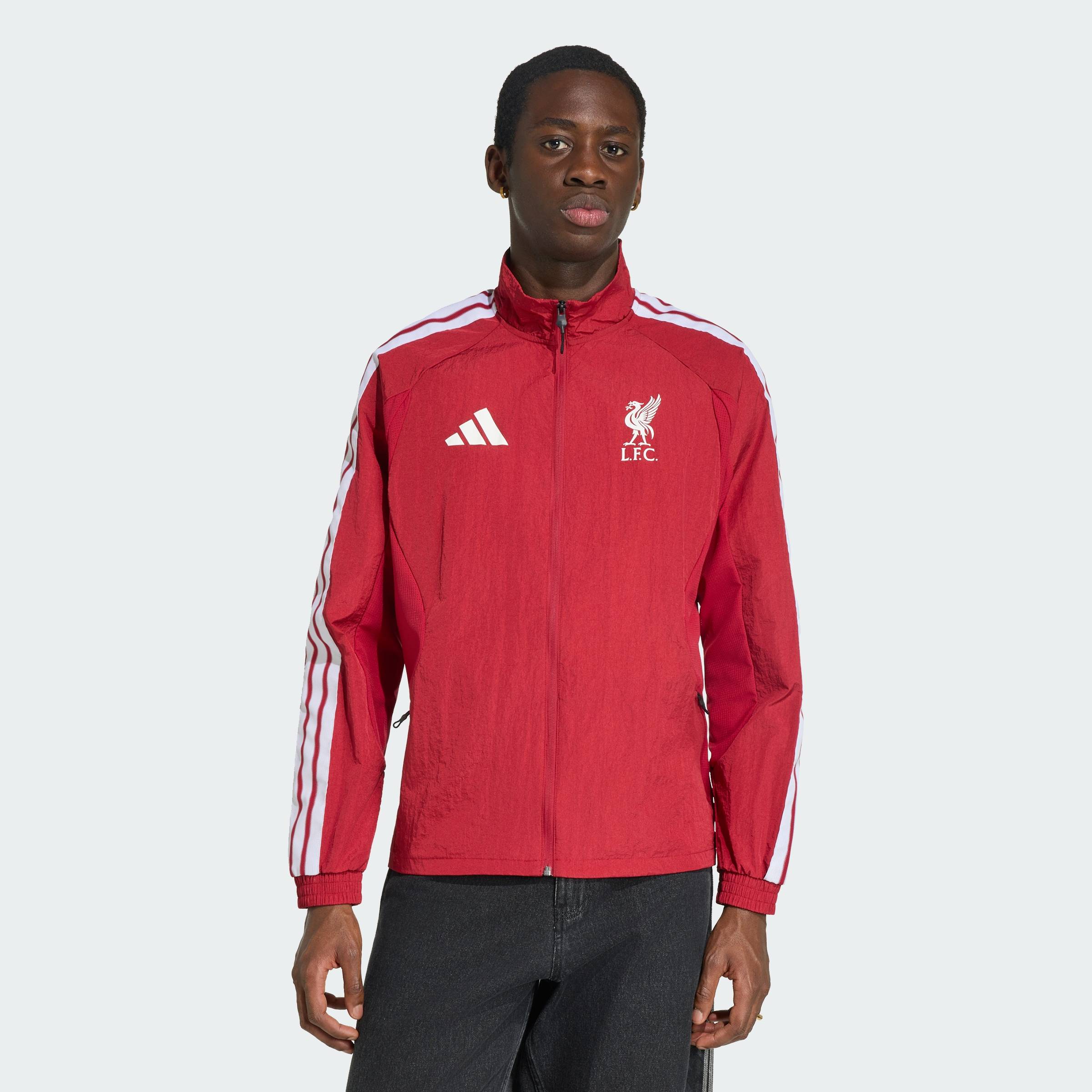 ADIDAS Football Liverpool FC Home Anthem Jacket Men Burgundy KV6736