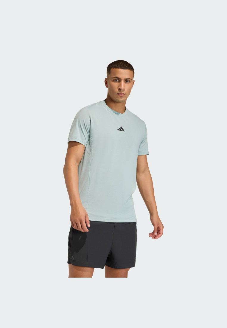 ADIDAS Gym & Training & Weightlifting Designed for Training Workout Tee Men Green KA7290