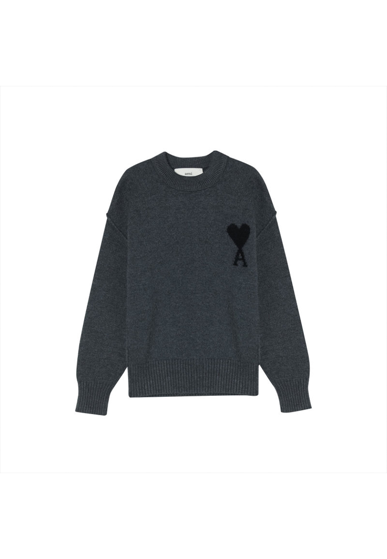 AMI Paris Women's Sweater in Gray H25UKS838018