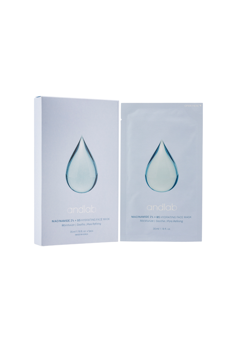andLAB andLAB Niacinamide 2%+B5 Hydrating Face Mask (5pcs)