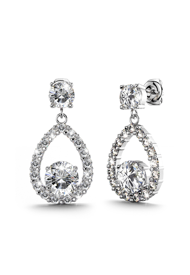 Annie Bloom Fenella Bloom Earrings Clear