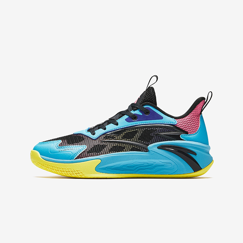 Anta anta kids boys splash 7 basketball shoes A125B1131-3 -black/blue/pink