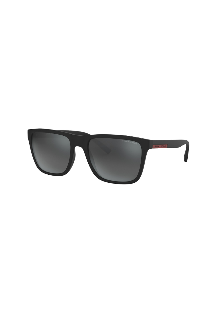 Armani Exchange Men Square Frame Black Sunglasses, UV Protection - AX4080S