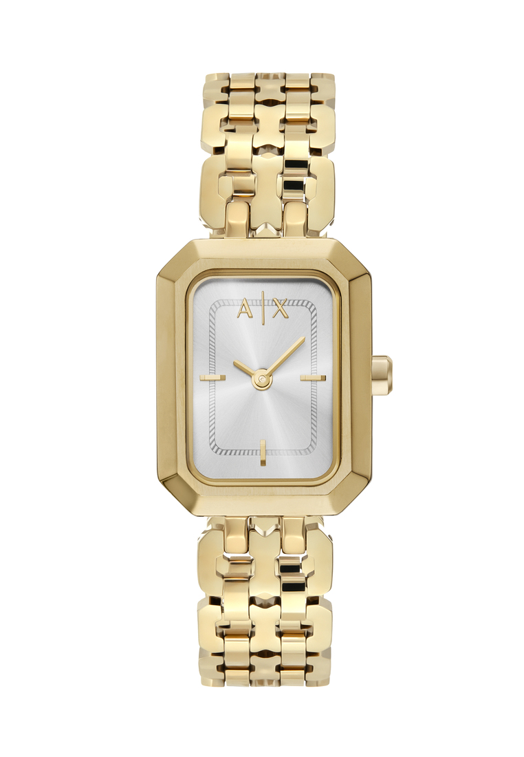 Armani Exchange Armani Exchange Women's Analog Watch ( AX5811 ) - Quartz, Gold Case, Rectangular Dia