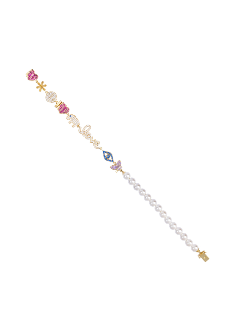 Arte Madrid Seaside Treasures Emoji Pearl Bracelet