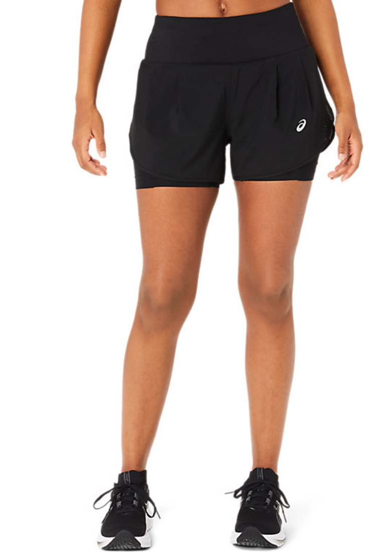 ASICS Road 2-n-1 3.5in Short Women (Black)