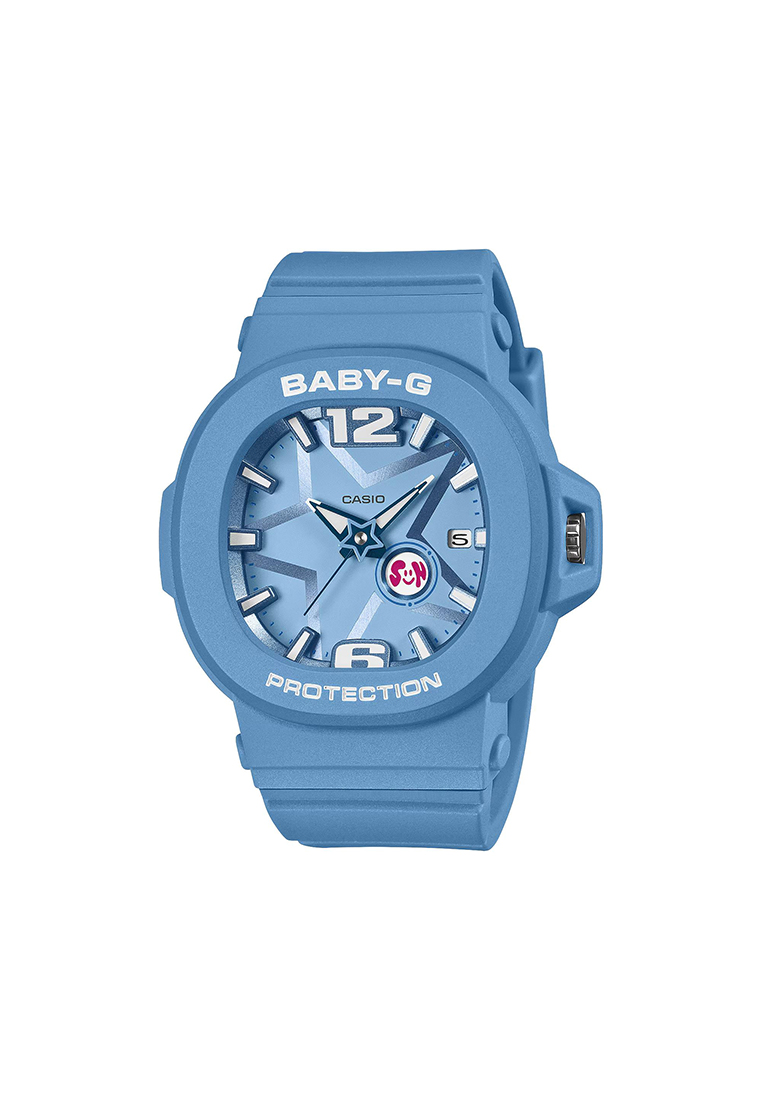Baby-G BGA-10D-2A2 Women Analog Watch with Blue Resin Band
