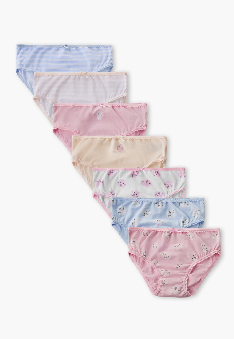 Babyshop Babyshop Pack Of 7 Juniors Briefs With Cat Print