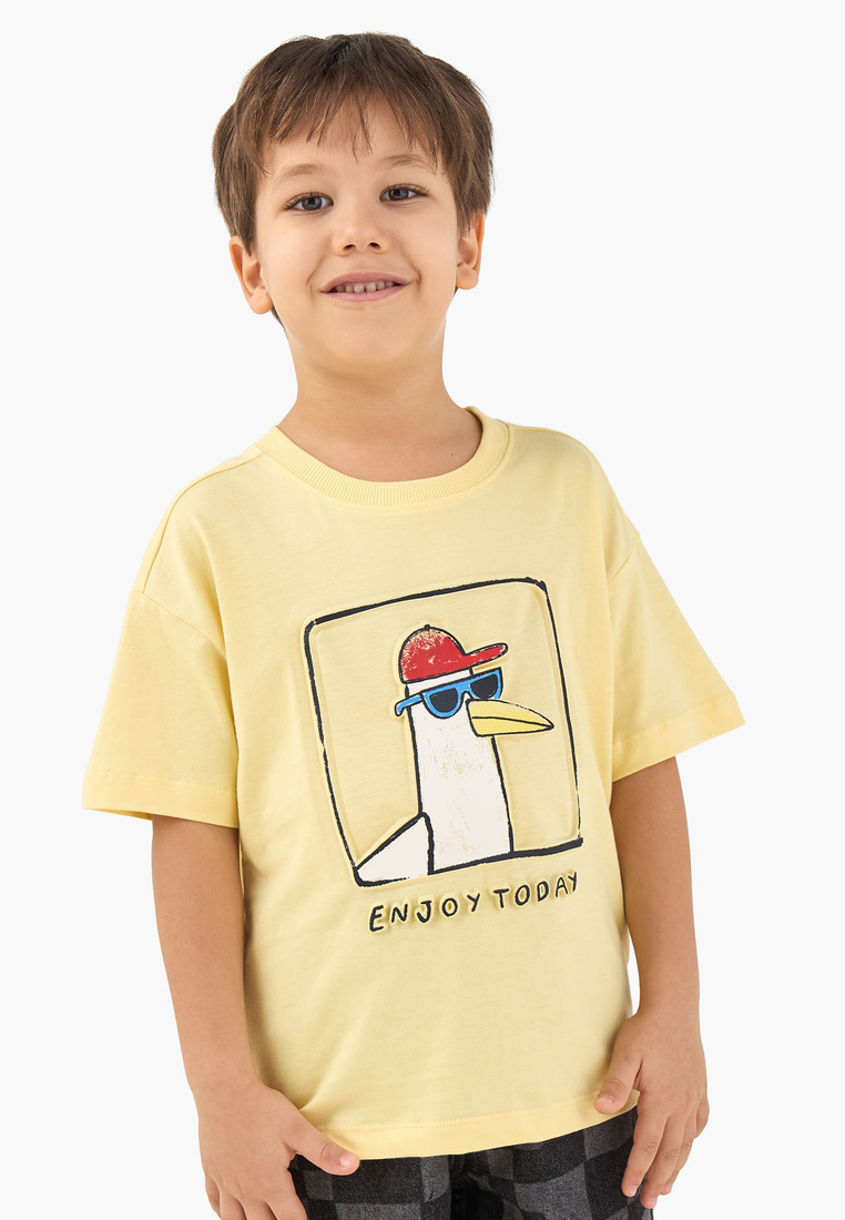 Babyshop Babyshop Juniors Crew Neck Short Sleeves T-Shirt With Duck Embossed Design