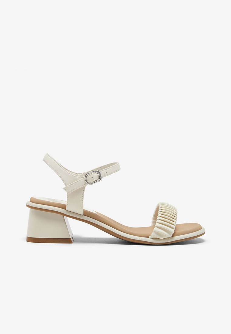 BASTO Basto Strappy Block-Heel Sandals - Beige (O7986-DD1)