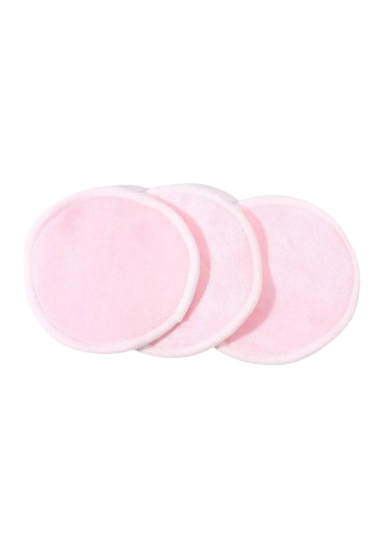 BeautyVault BEAUTYVAULT - Reusable Bamboo Cotton Pads (PINK-10PCS)