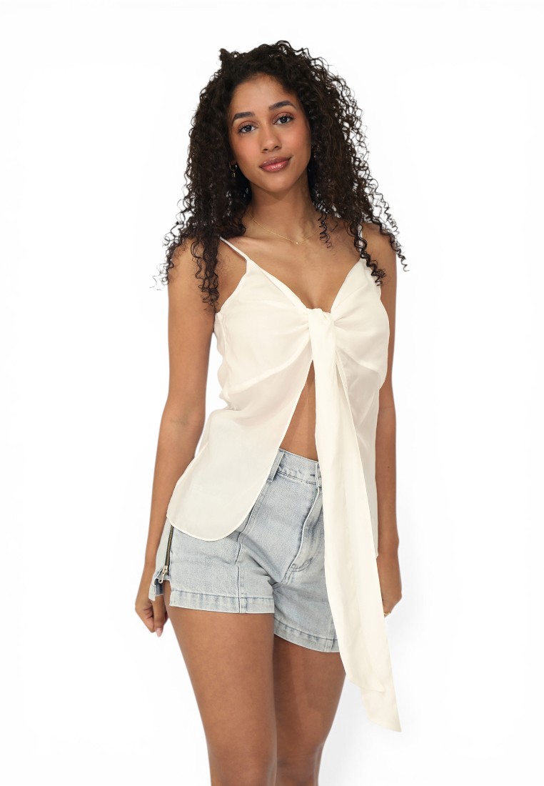 Belle & Bloom First Class Reversible Tie Top