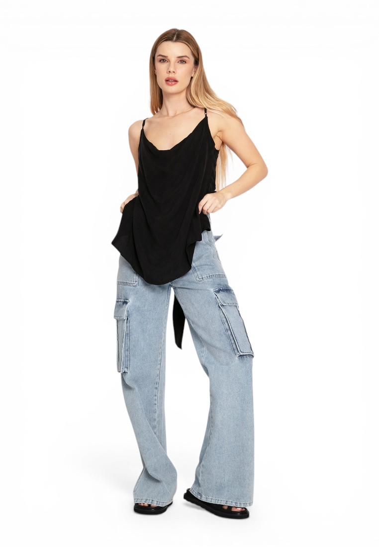 Belle & Bloom First Class Reversible Tie Top