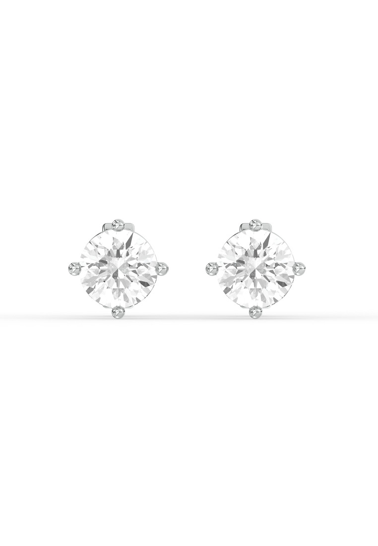 BEON Diamond 2.14ct TDW Platinum Round Diamond Studs