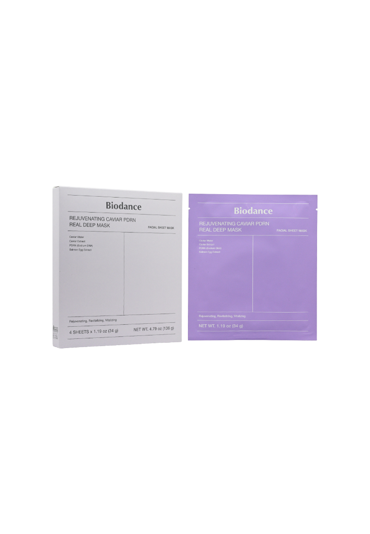 Biodance BIODANCE Rejuvenating Caviar PDRN Real Deep Mask (4pcs) 4piece