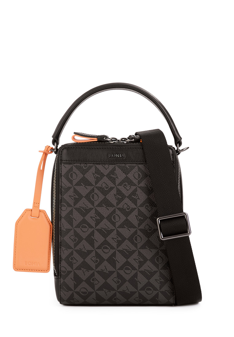 BONIA Orange Alvaro Monogram Messenger Bag