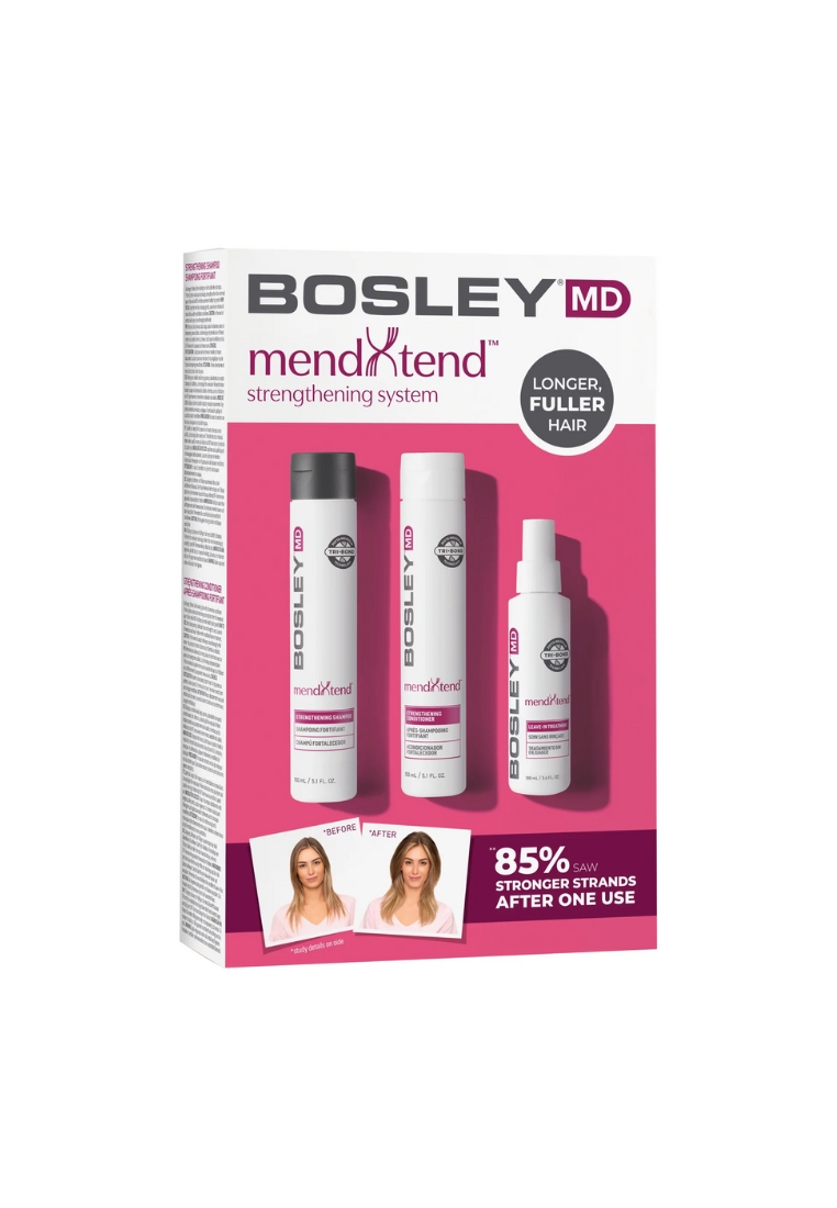Bosley BOSLEY mendXtend Strengthening Starter Pack (Shampoo + Conditioner + Treatment) [BOS366]