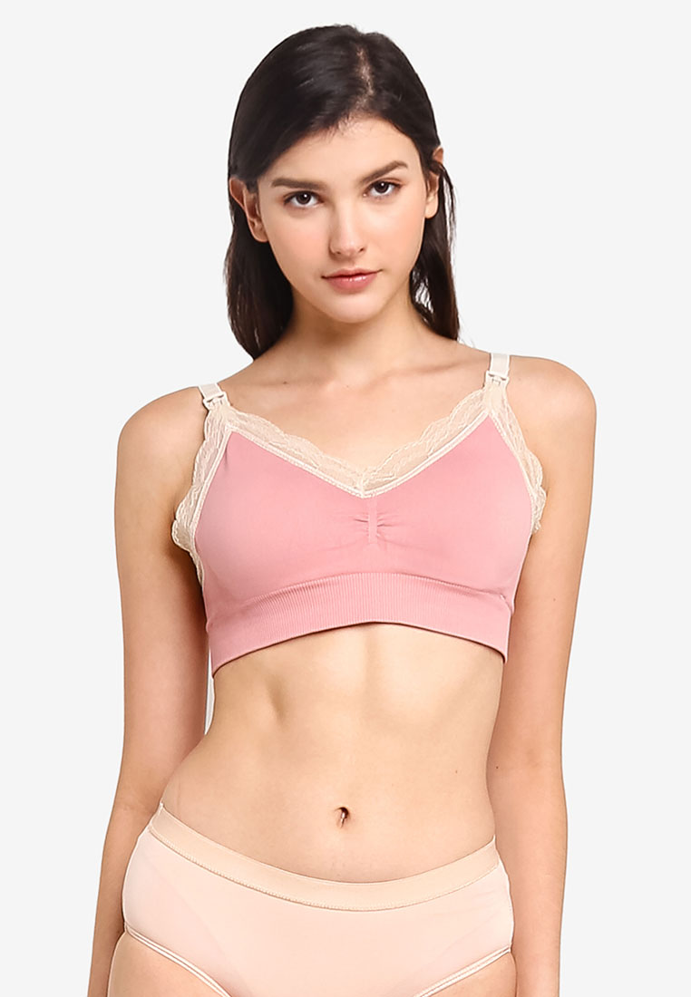 Audrey Wireless Full Cup Seamless Maternity Nursing Bra With Drop Clips - B  Cup Size 73-7009