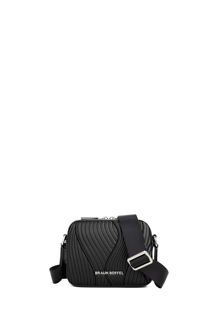 Braun Buffel Braun Buffel Brooks Mini Messenger In Black | Beg Silang Badan