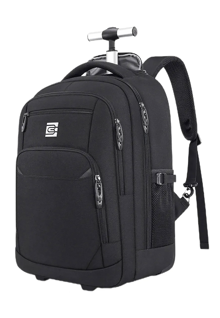 Bruno Cavalli BRUNO CAVALLI Water Resistant 2 Wheels 20” Rolling Backpack with Laptop Compartment