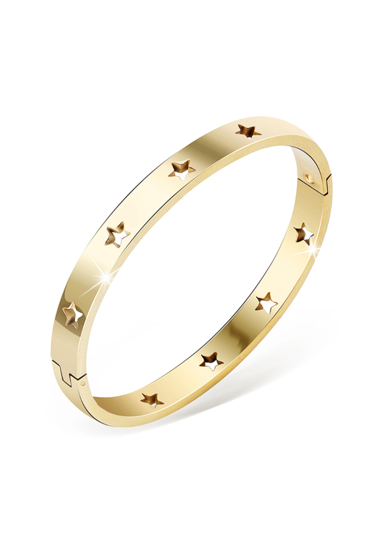 Bullion Gold Bellatrix Star Gold Layered Bangle