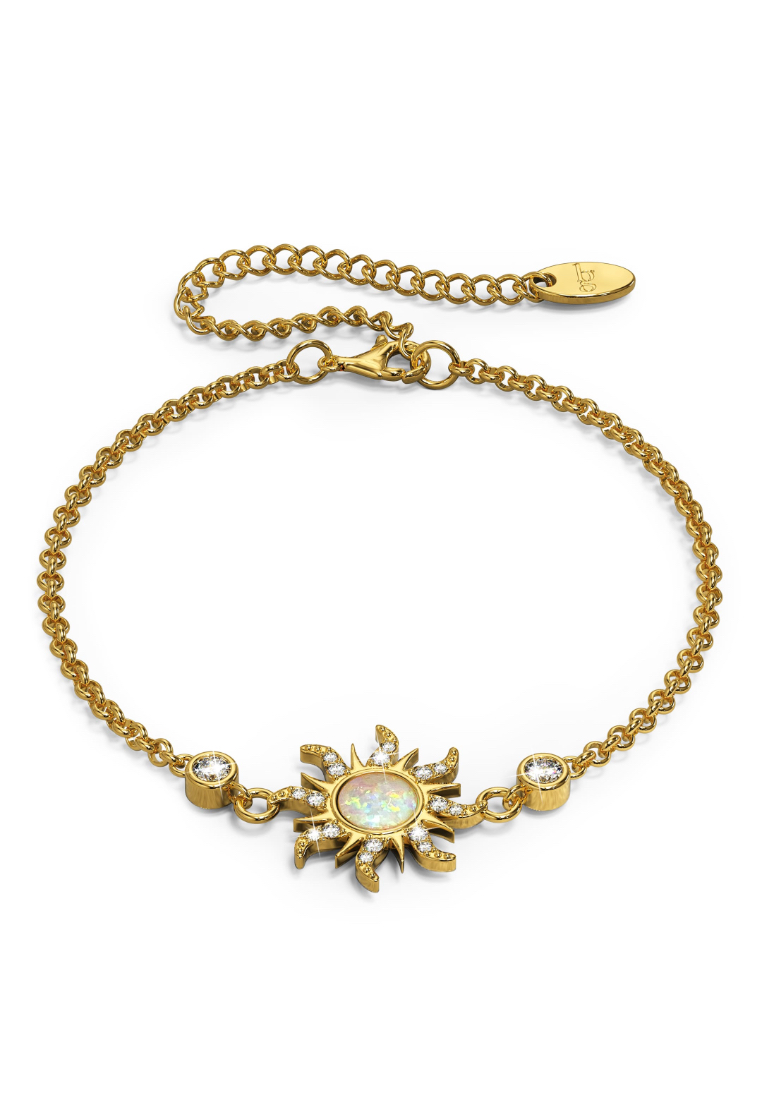 Bullion Gold Celestial Opal Sun Bracelet