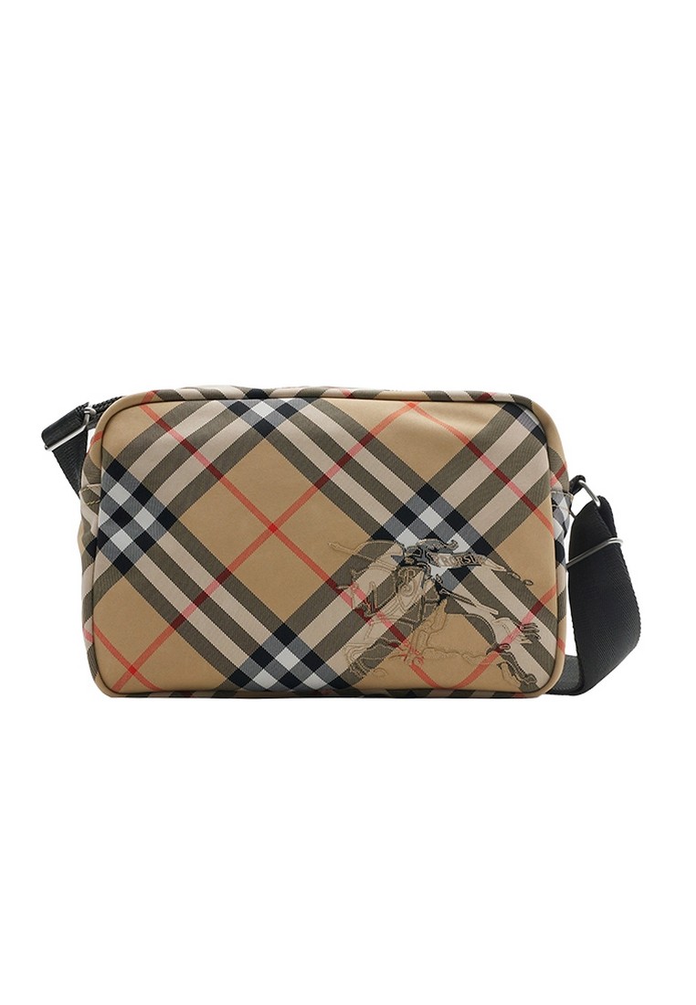 Burberry Check Crossbody Bag in Sand