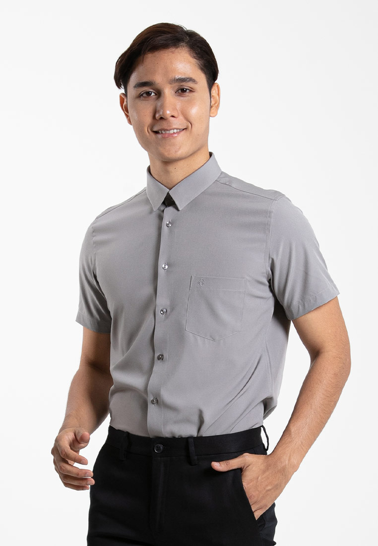 Byford Byford Short Sleeve Slim Fit - 3424001A-97DarkGrey