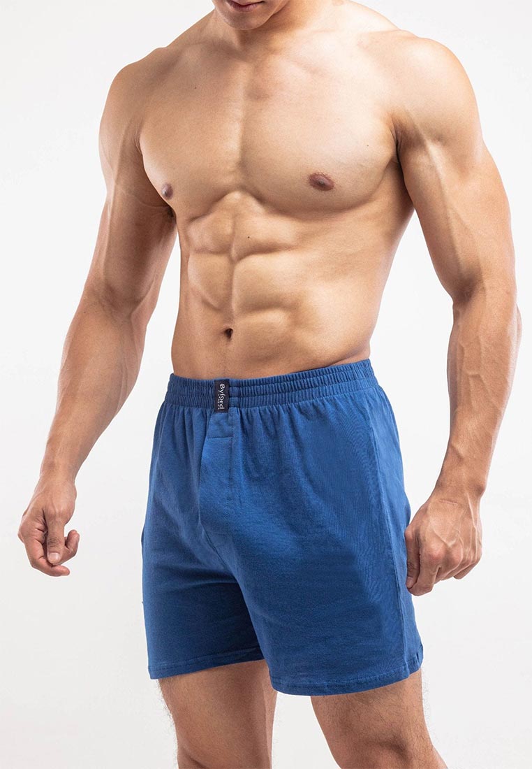Byford Byford Underwear 100% Cotton Knit Boxers ( 2 Pieces ) Assorted Colours  - BUD5023X