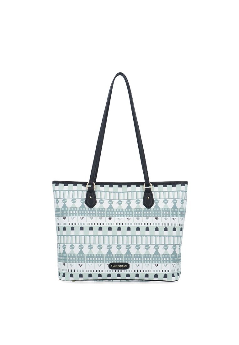 Carlo Rino DC Superheroes Batik Tote Shopper Bag - Medium Grey