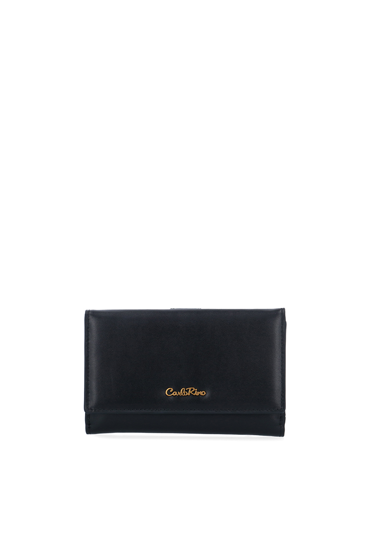 Carlo Rino CR Core 3-Fold Wallet - Black