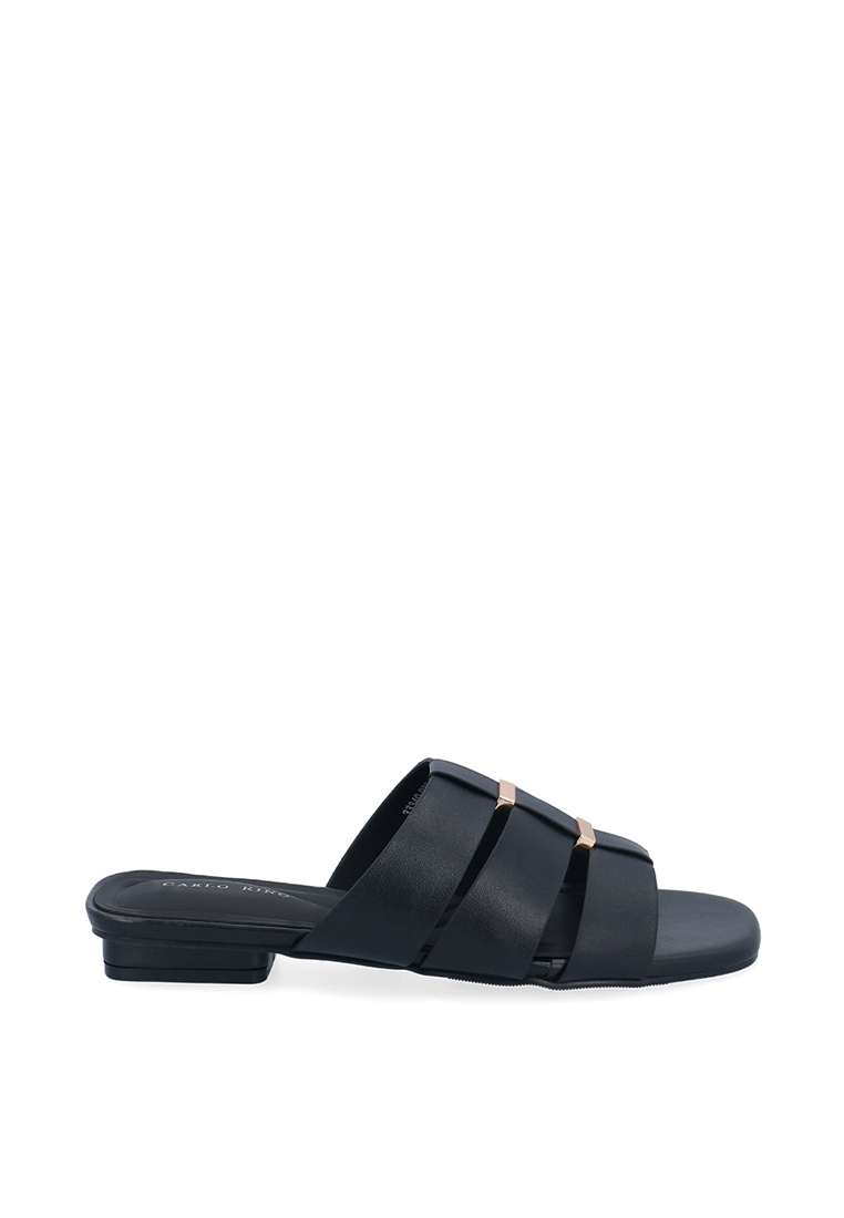 Carlo Rino Black The Haven Gladiator Sandals