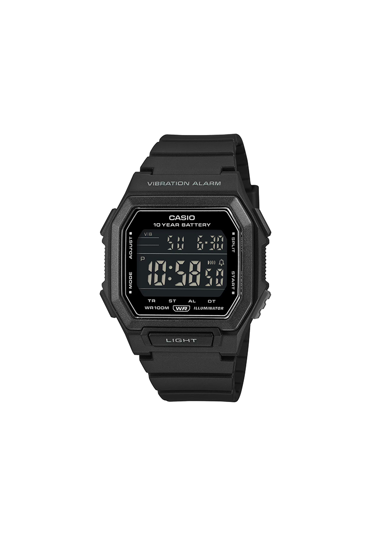 CASIO W-738H-1B Unisex Digital Watch Black Resin Band