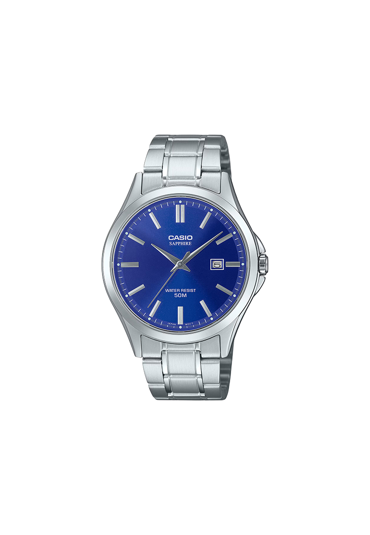 CASIO MTS-115D-2A1V Men Analog Watch Stainless Steel Band