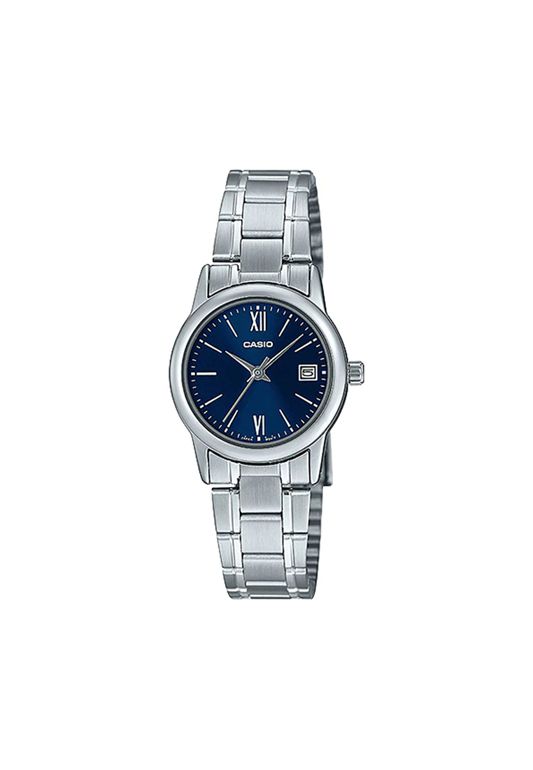CASIO Women's Analog LTP-V002D-2B3 Silver Stainless Steel Watch