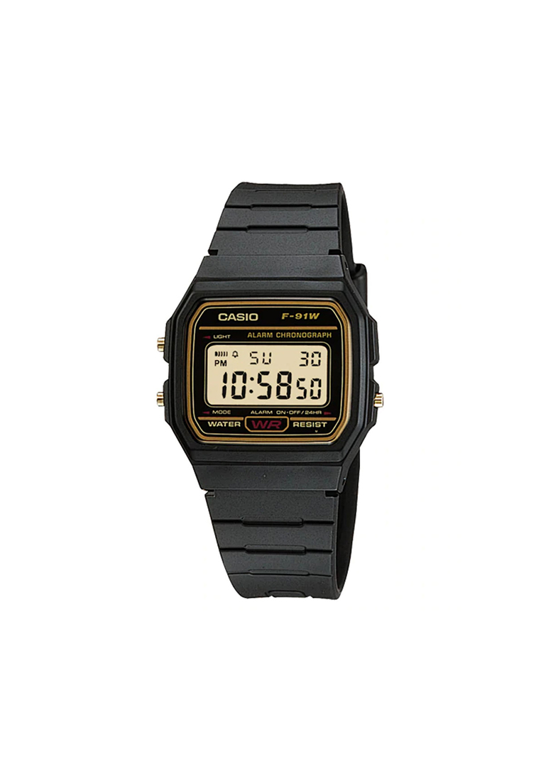 CASIO Men's Digital Watch F-91WG-9 Black Resin Band