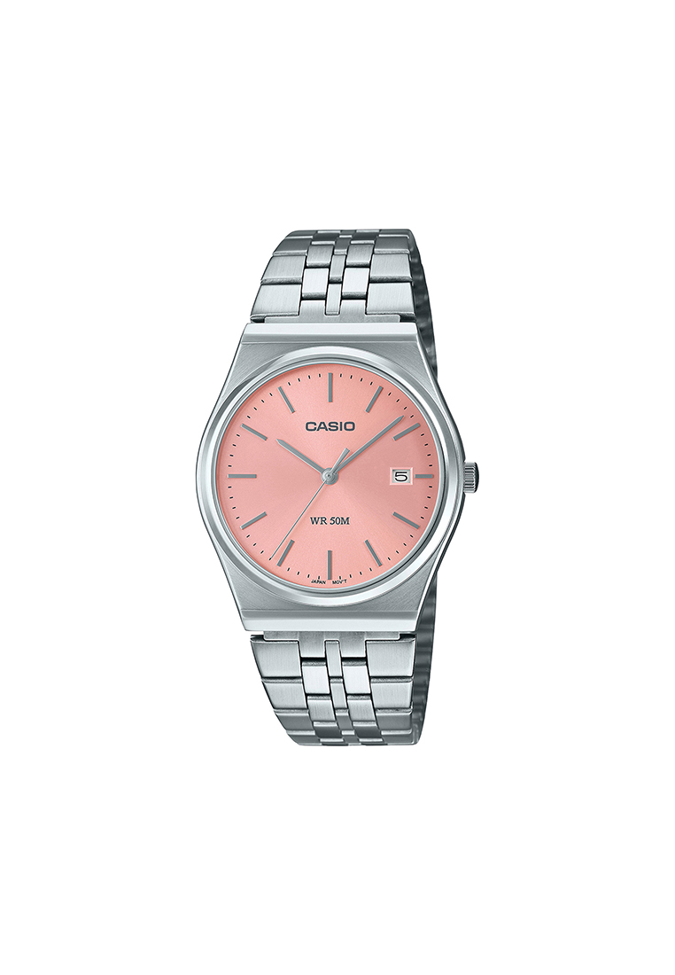 CASIO Men Analog Watch MTP-B145D-4AV Silver Stainless Steel Strap