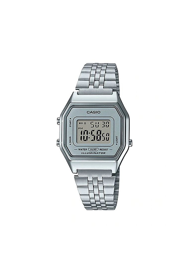 CASIO Women's Digital Watch LA680WA-7 Silver Stainless Steel Watch